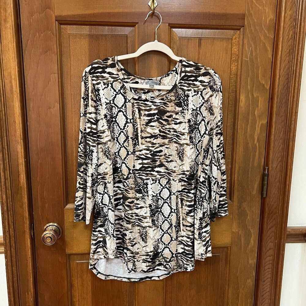 JM Collection Tunic Blouse - Size L